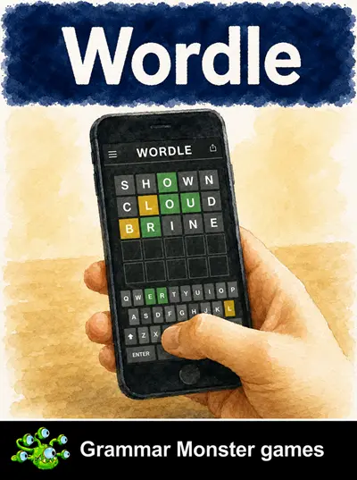 Grammar Monster Wordle game artwork